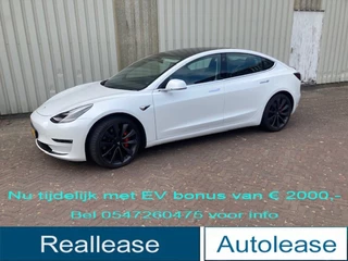 Tesla Model 3 Performance 4WD 486 pk 530 km WLTP 8 jaar garantie op accu 1e eigenaar