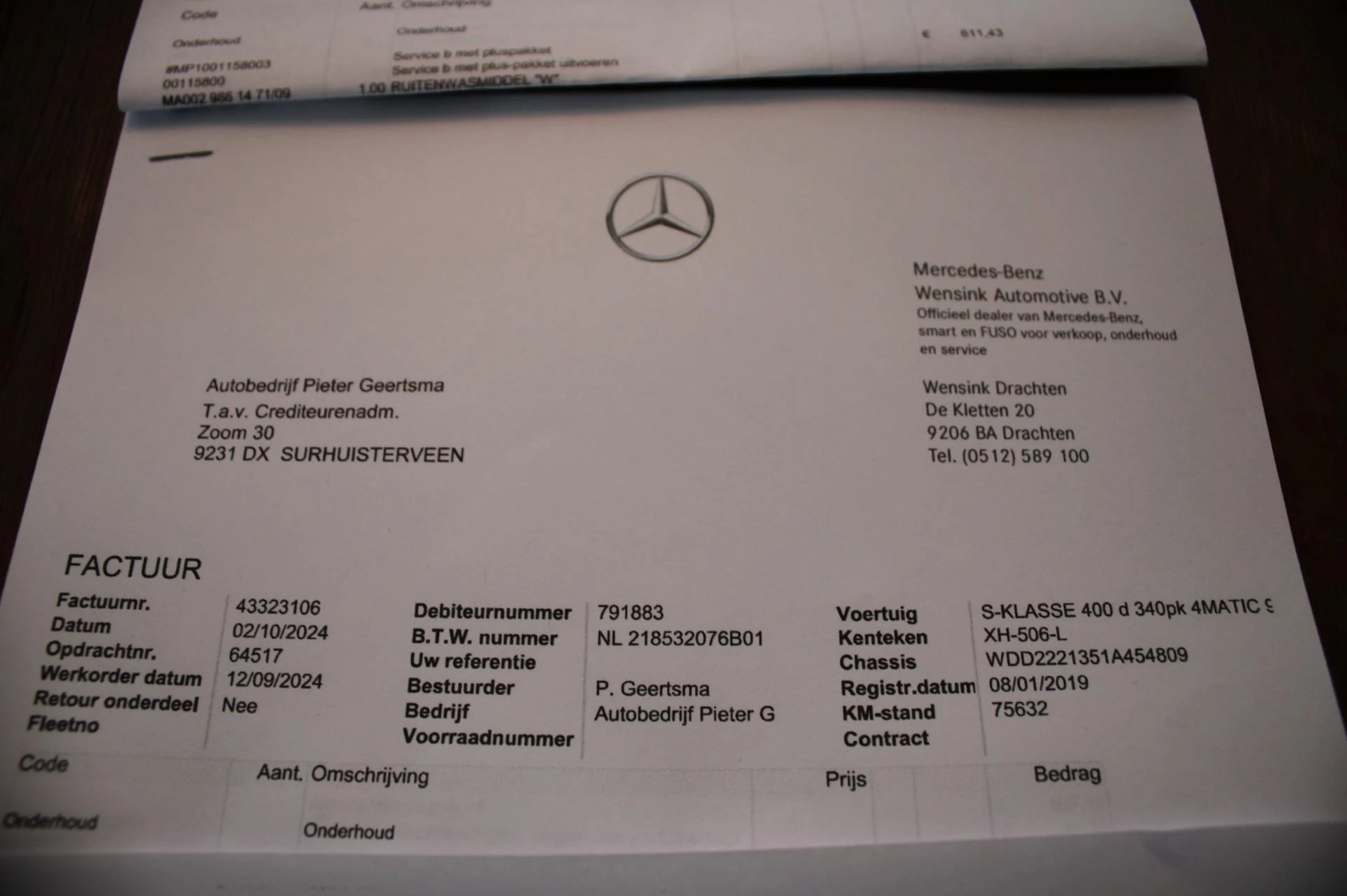 Hoofdafbeelding Mercedes-Benz S-Klasse