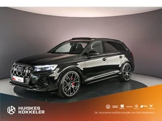 Audi Q7 Pro Line S 60 TFSI e 490pk | B&O | Head Up | Pano | 360cam | 4-wiel besturing | Trekhaak | 22 inch | S-Stoelen | Carbon | Leder  | Servo | Akoestischglas | Laser-Matrix |