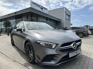 Mercedes-Benz A-Klasse AMG 35 4MATIC Akrapovic-uitlaat|Schaalstoelen|Pano-Dak|Aero|Burmester|mat-grijs-origineel.