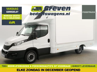 Iveco Daily 35S14 2.3 410 Foodtruck Camper Verkoopwagen Bakwagen Zijdeur Inrichting Kasten Achterdeur Airco Camera Treeplank