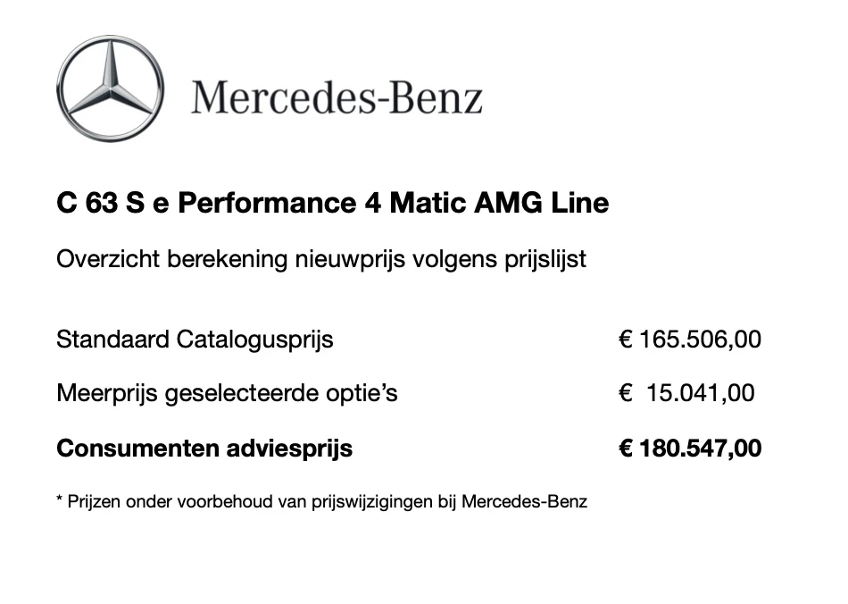 Hoofdafbeelding Mercedes-Benz C-Klasse