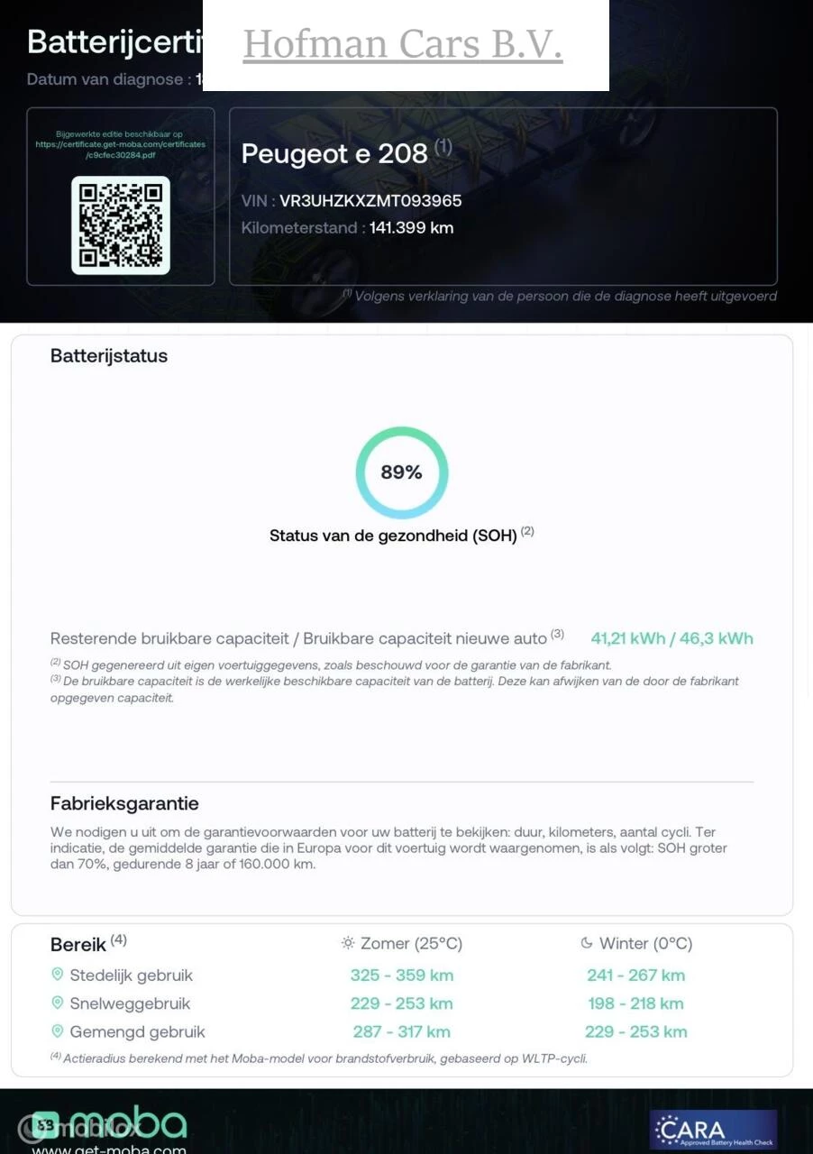 Hoofdafbeelding Peugeot e-208