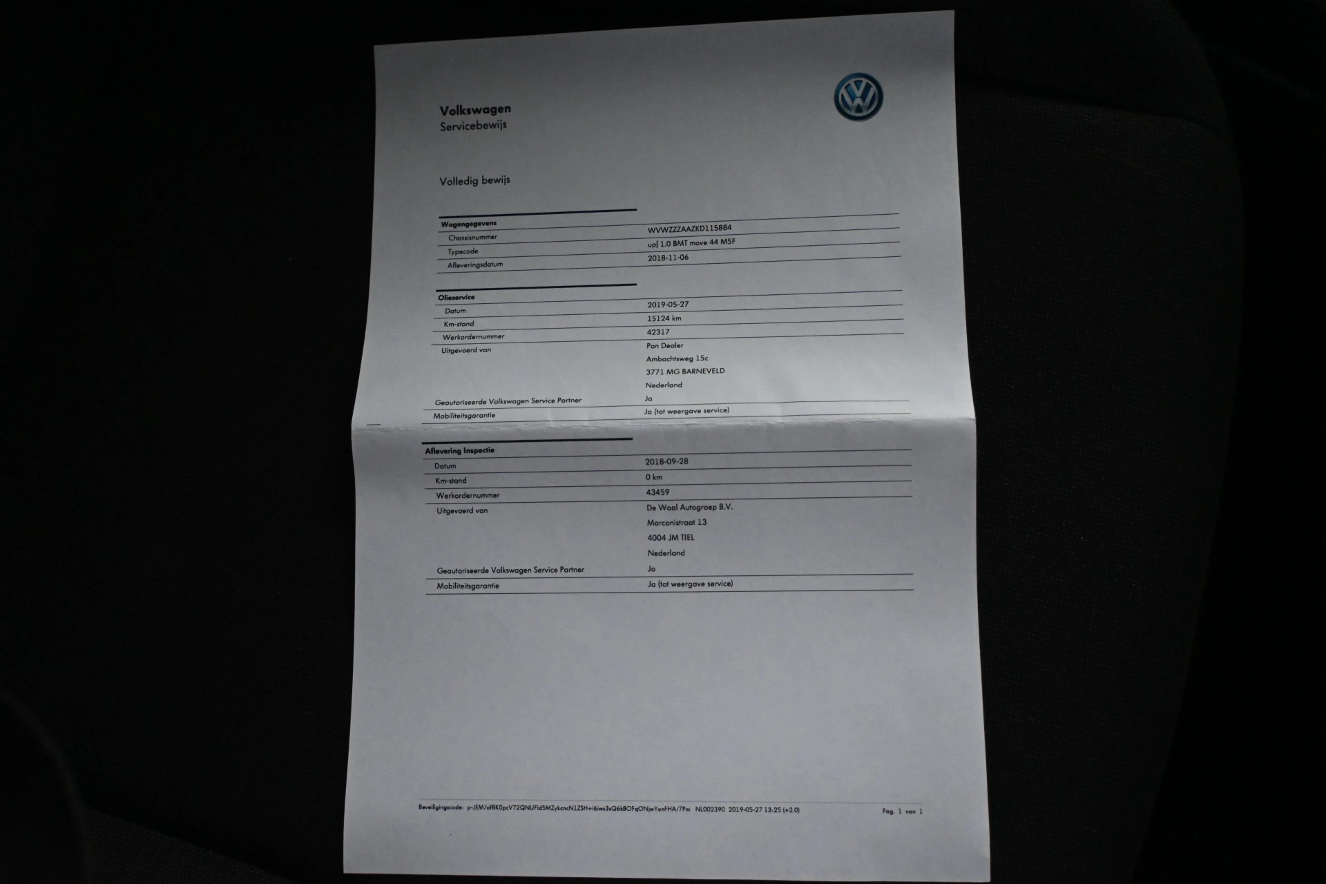 Hoofdafbeelding Volkswagen up!