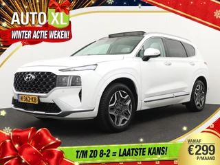 Hoofdafbeelding Hyundai Santa Fe Hyundai Santa Fe 1.6 T-GDI HEV Premium Plus Sky 7p. Pano-dak 360* Camera Adapt. Cruise