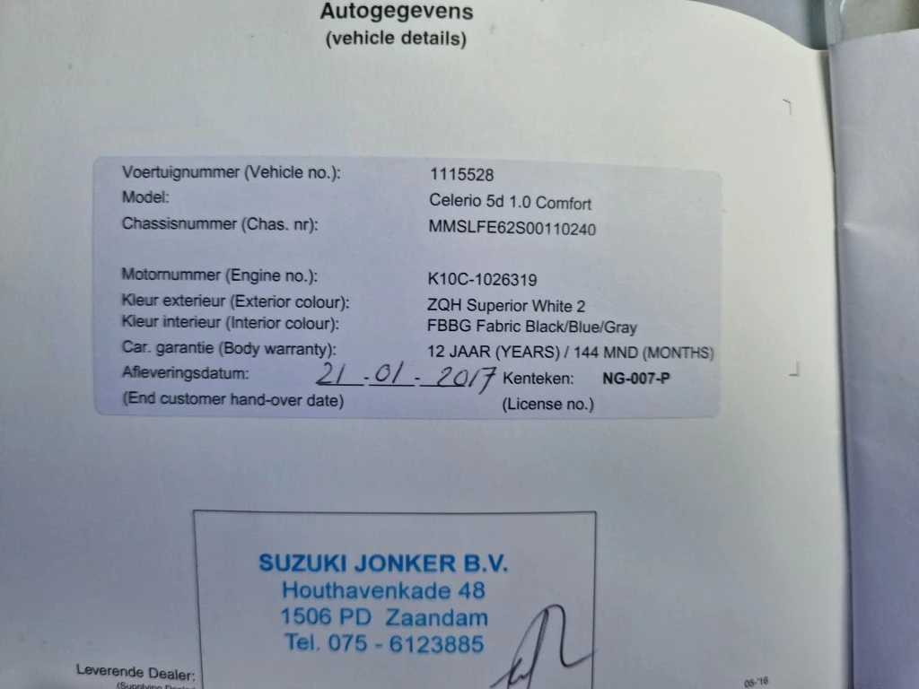 Hoofdafbeelding Suzuki Celerio