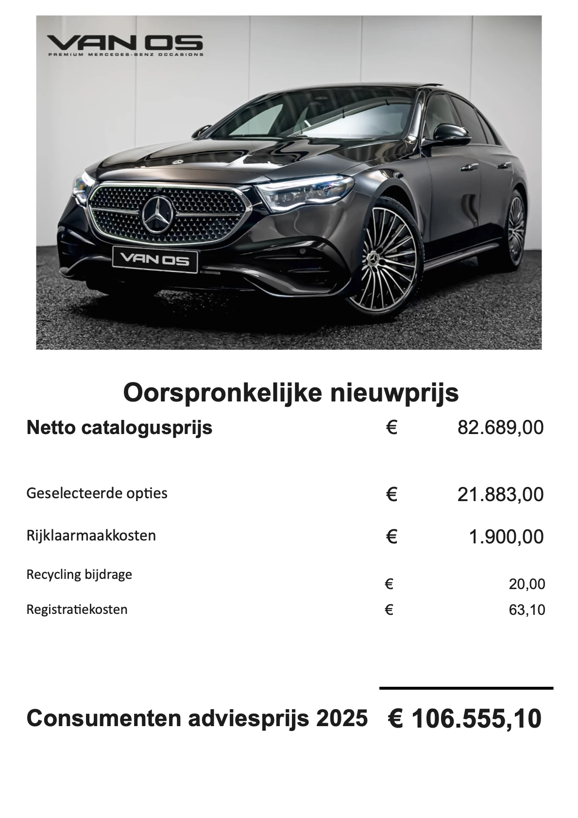 Hoofdafbeelding Mercedes-Benz E-Klasse