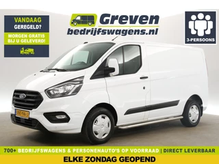 Ford Transit Custom 280 2.0 TDCI L1H1 Airco Cruise Parkeersensoren 3 Persoons Elektrpakket Schuifdeur