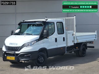 Iveco Daily 35C16 3.0L Special Edition Open Laadbak met Kist Dubbel Cabine Dubbellucht 3,5t Trekhaak Airco Cruise Euro6 Pritsche Pickup Open Box Airco Trekhaak Cruise control