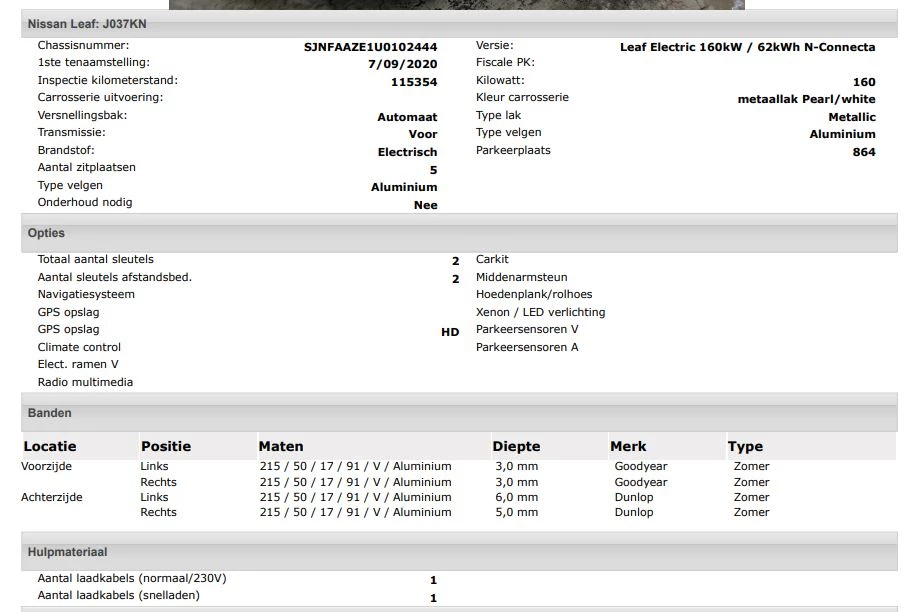 Hoofdafbeelding Nissan Leaf