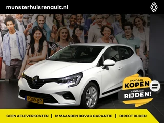 Renault Clio 1.0 TCe Zen - Occasion Lease vanaf €459 p/m - *Dealer onderhouden!* - Navi - Clima, keyless entry/start, sensor achter
