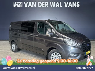 Ford Transit Custom 2.0 TDCI 170pk L2H1 Dubbele Cabine Euro6 Airco | 5-Zits | Camera | LED | Cruisecontrol | 2800kg Trekhaak Stoelverwarming, Verwarmde voorruit, Parkeersensoren