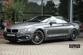 BMW 4-serie Cabrio 428i Sport | 19 Inch | Stoelverwarming | Mineral Grau | Cruise | Lage KM | Hardtop | Trekhaak | Recent onderhoud | Nieuwe velgen en banden | Rijklaar