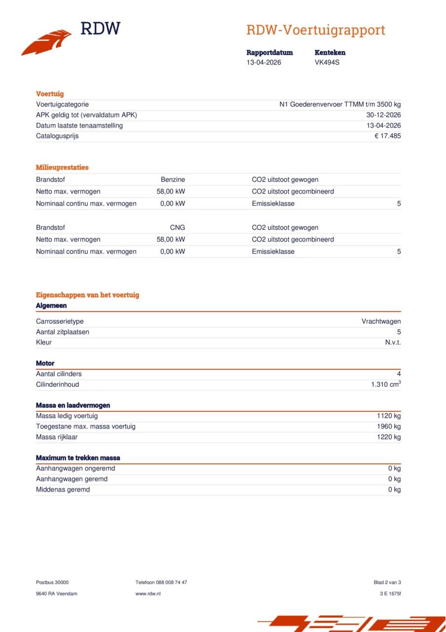 Hoofdafbeelding DFSK V-serie