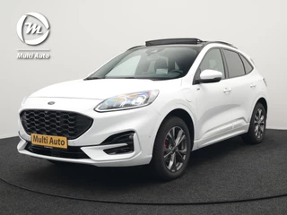 Ford Kuga 2.5 ST-Line Plug in Hybrid 225pk Dealer O.H PHEV | Trekhaak Af Fabriek | Panodak | Head up | Adaptive Cruise | 360 Camera | Sportstoelen Verwarmd | Keyless | Apple Carplay | Navigatie | DAB |