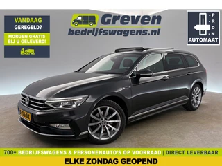 Volkswagen Passat 1.5 TSI R-Line Business + DSG 150PK Pano Virtual ACC Camera Carplay LED Trekhaak Leder Navi 18"LMV Stoelverwarming PDC