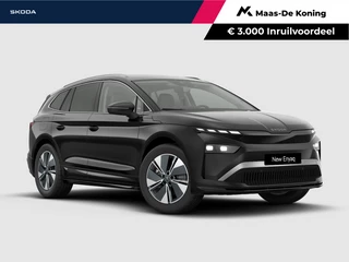 Škoda Enyaq iv Business Edition 85 | Achterbumper en dorpels in carosseriekleur | Elektrisch wegklapbare trekhaak | 19" inch velgen Regulus | €3000,- inruilpremie |