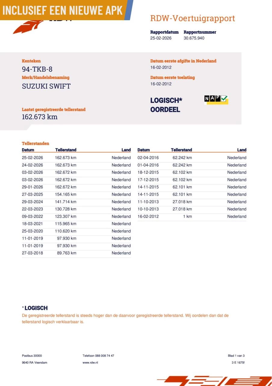 Hoofdafbeelding Suzuki Swift