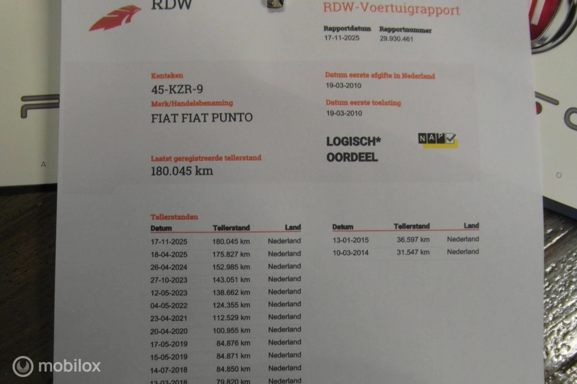 Hoofdafbeelding Fiat Punto