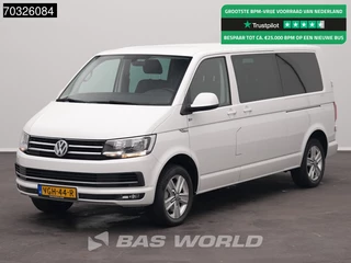 Volkswagen Transporter  205PK Dubbel Cabine Automaat 2x Schuifdeur L2H1 Navi Airco Cruise Camera Parkeersensoren v+a Euro6 L2 DC Doka Mixto Airco Cruise control