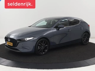 Mazda 3 2.0 e-SkyActiv-X M Hybrid 186 Luxury |  Dieprood leder | 360 Camera | Head-Up | Stoelverwarming | Adaptive cruise | Memory | Carplay | Navigatie | Keyless | Full LED | Stuurverwarming