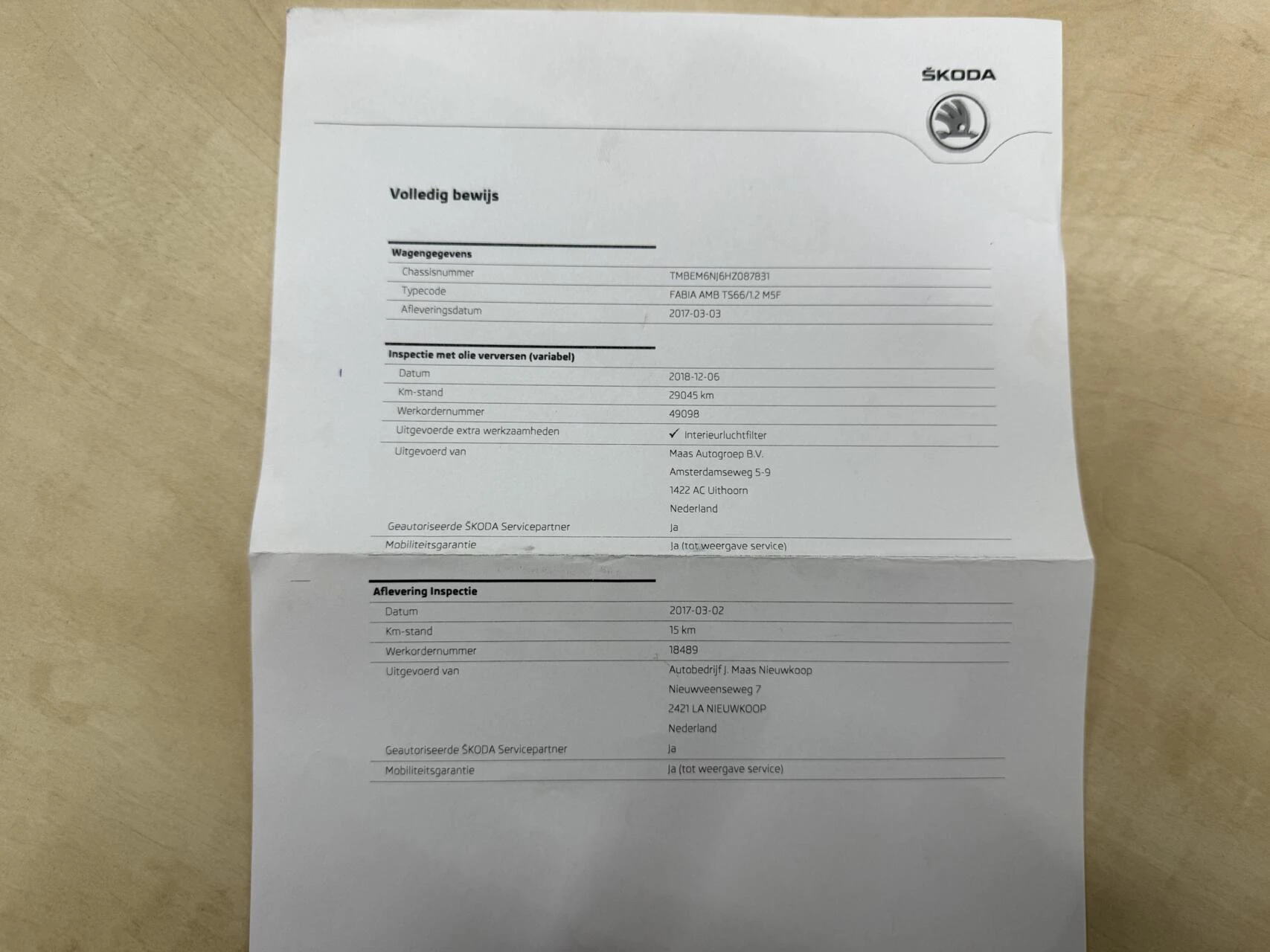 Hoofdafbeelding Škoda Fabia