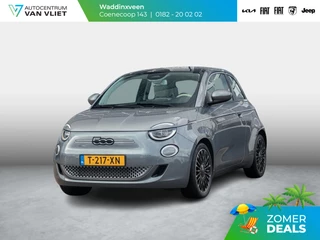 Fiat 500e La Prima 42 kWh | Clima | Leder | 17" | Winter Pack | Apple Carplay | BSM |