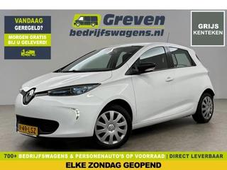 Renault ZOE Cargo | Huur Accu | 41 kWh Elektrisch | Grijs Kenteken | 2 Persoons Airco Cruise LED Virtual Navi Parkeersensoren