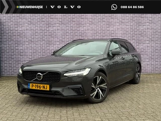 Volvo V90 2.0 T6 Plug-in hybrid AWD Plus Dark | Long Range || DAB+| elektr. verstelbare bestuurderstoel | Leder | Volvo on Call | Trekhaak | Stoelverwarming | 360° Camera | Keyless entry/drive | Schuif/kantel panoramadak |