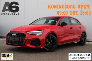 Audi A3 Sportback 30 TFSI S edition Sport Black Edition Automaat LED Half Leder 18 inch LMV B&O Sound Stoelverwarming Clima Adaptive Cruise Navigatie Parkeersensor