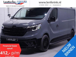 Renault Trafic 2.0 DCi 150 pk Black Edition L2H1 Camera, 19" LMV Spoiler V+A, Grille Hoogglans Zwart, Treeplanken, 3-Zits