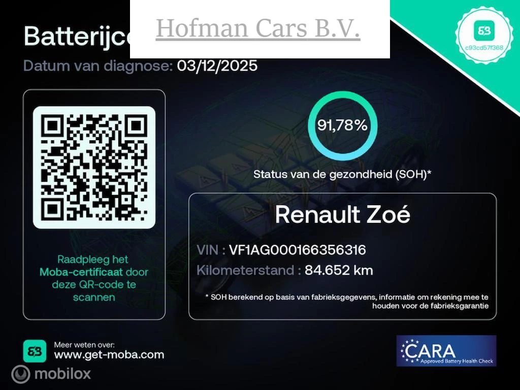 Hoofdafbeelding Renault ZOE