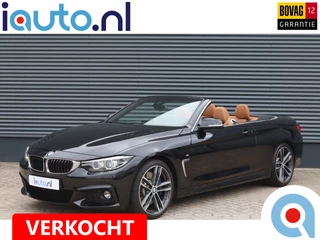 BMW 4 Serie Cabrio 430i M-Sport High Executive LED/Camera/Head-up/HK/CarPlay/Dakota Leder/Elek. stoel+mem/Carbon/19"