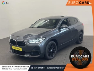 Hoofdafbeelding BMW X2 BMW X2 xDrive25e High Executive Sportline Panoramadak Groot Navi carplay/android Sportstoelen stoelverwarming parkeersensoren Voor+Achter Donkere hemel