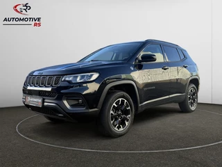 Hoofdafbeelding Jeep Compass Jeep Compass 4xe 240pk Plug-in Hybrid Trailhawk 4x4 Keyless ACC Navi Lane Assist Camera Leder Climate Control LED Velgen