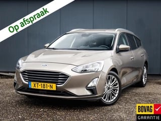 Ford Focus Wagon 1.0 EcoBoost Titanium Business (126 PK) 1e-eig, Ford-Dealer-Onderh, 12-Mnd-BOVAG, NL-Auto, Trekhaak, Navigatie/Apple-Carplay/Android-Auto, Cruisecontrol, Keyless-Entry/Start, Licht-Zicht-Pakket, Parkeersensoren-V+A, Stoelverwarming, Stuurverwarming, Lm-Velgen-16Inch, Privacy-Glas