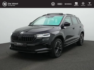Skoda Karoq 1.5 TSI ACT 150 pk DSG Sportline | Panoramadak | Leder | Geheugenstoelen | Adaptief onderstel | Matrix LED | Stuur-/achterbankverwarming | Achteruitrijcamera