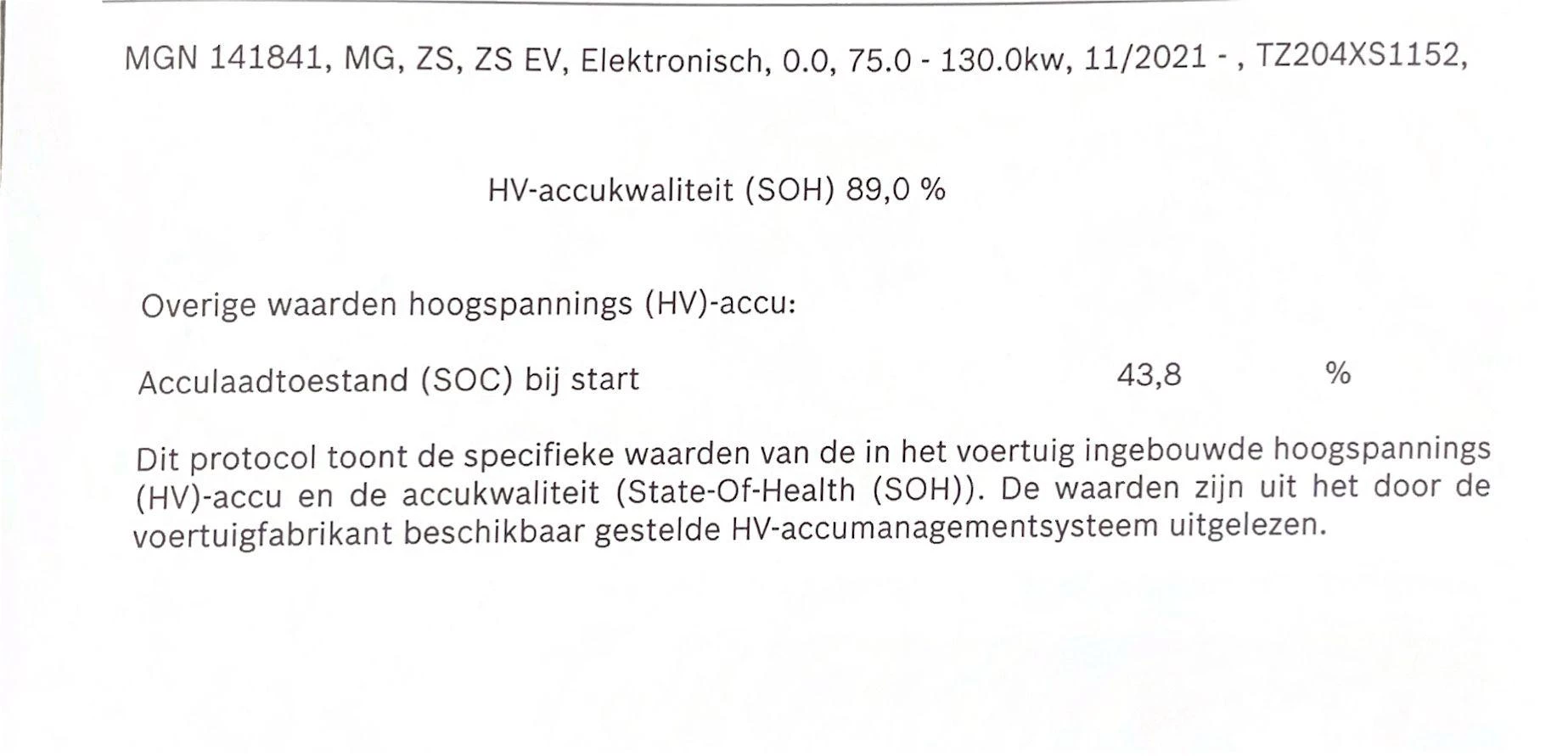 Hoofdafbeelding MG ZS EV