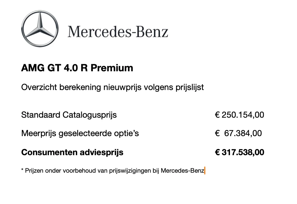 Hoofdafbeelding Mercedes-Benz AMG GT
