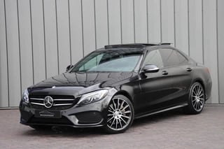 Mercedes-Benz C-Klasse 250 AMG Aut7 211PK | Head-up | Sfeerverlichting | Distronic | Burmester | Comand | ILS | Leder | 2015.