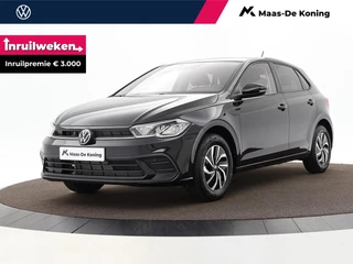 Hoofdafbeelding Volkswagen Polo Volkswagen Polo Life Edition 1.0 TSI 95 pk 7 versn. DSG · Airconditioning automatisch, 2-zone (climatronic) · Velgen 'essex', 15 inch lichtmetaal ·