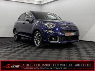 Hoofdafbeelding Fiat 500X Fiat 500X 1.5 Hybrid Sport Half leder, Camera, Navi, Keyless start, Cruise control, Lichtmetalen velgen, Clima