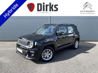 Hoofdafbeelding Jeep Renegade Jeep Renegade 1.5T e-Hybrid Limited (Stoel-/- stuurwiel verwarming - Camera - Keyless Entry - Navigatie - Automatische Airco - LED - Parkeersensoren V+A)