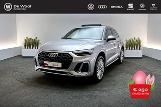 Audi Q5 2.0 TFSI 299pk DSG e-hybrid quattro S Edition | S Line, SoH 86% | Panoramadak, Trekhaak Zwenkbaar, 20"LM Velgen |