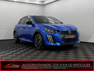 Peugeot 208 1.2 Hybrid e-DCS6 GT 145pk Half leder, 360 Camera, Navi, Keyless start, Virtual desk, Cruise control