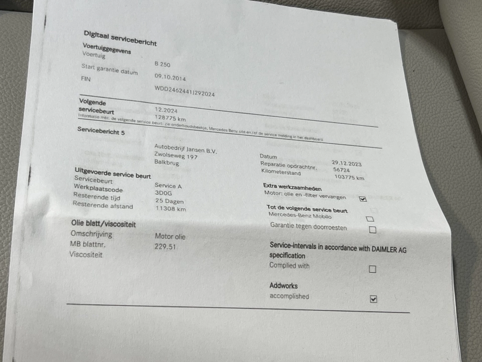 Hoofdafbeelding Mercedes-Benz B-Klasse