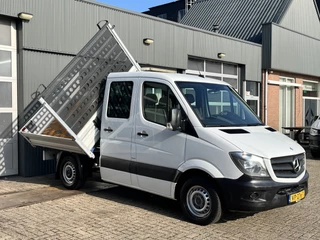 Mercedes-Benz Sprinter 313 2.2 CDI 325 DC Automaat 3 zijden Kipper Airco Trekhaak 2800kg 1e eigenaar ex Overheid 7-Persoons Kipper Kieper Openlaadbak Kraan Pick-up P-up Euro 5
