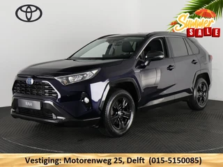 Toyota RAV4 2.5 HYBRID 4WD BUSINESS BLEULINE BI-TONE AWD. NAVI.CARPLAY.PDC.1650 KG TREKGEWICHT. GARANTIE TOT 2030!