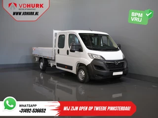 Opel Movano 2.2 140 pk DC Dubbel Cabine Open Laadbak/ 7 Pers./ 2.5t Trekverm./ Cruise/ Airco/ 288x215x35/ Pick up