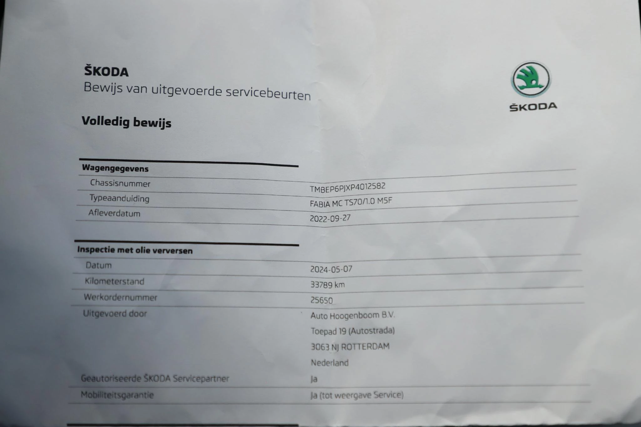 Hoofdafbeelding Škoda Fabia